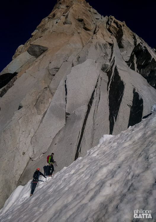 Morgan and Alexis at the start of the Kohlmann (© P. Gatta)