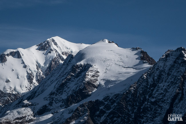 Mont Blanc, Dômes de Miage and Armancette glacier (© P. Gatta)