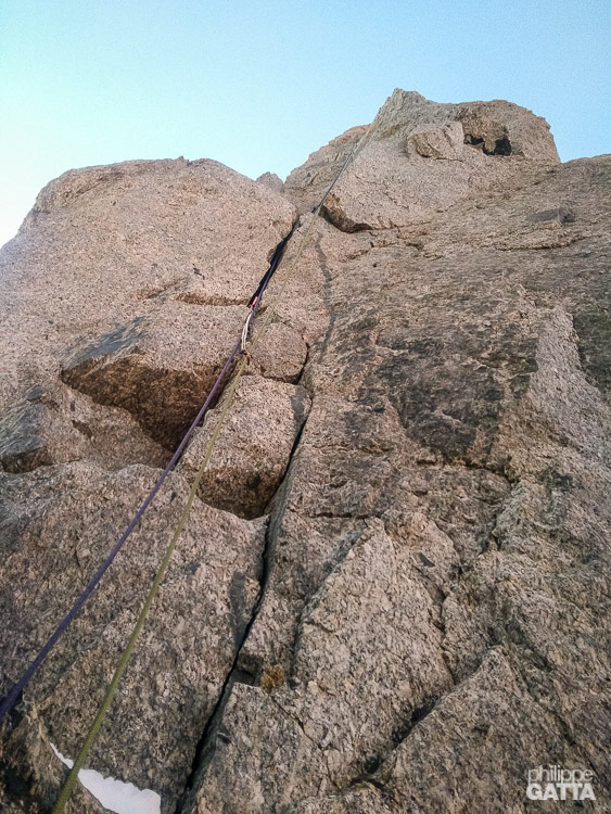 Short pitch of Corne du Diable (© P. Gatta)