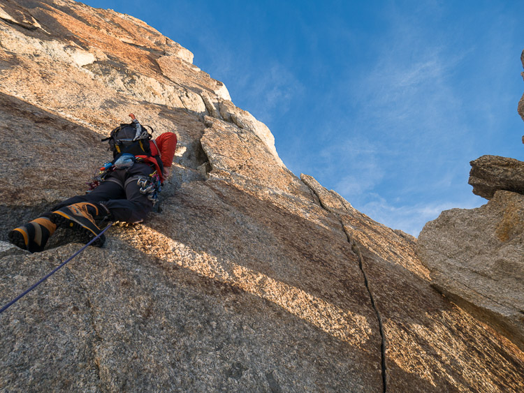 Pointe Chaubert: first pitch (© M. Baduel)