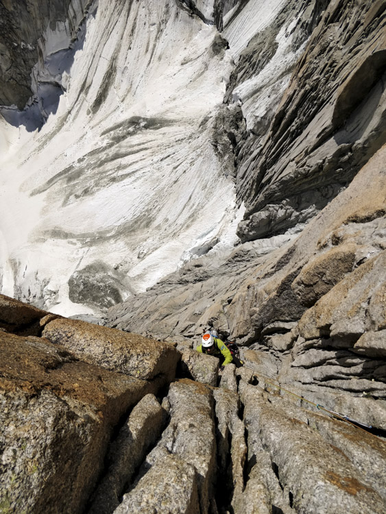 Mont Blanc du Tacul Gervasutti Pillar (© P. Gatta)