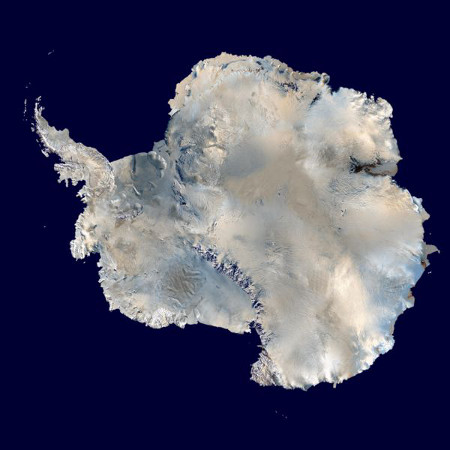 Photo of Antarctica and Vinson (NASA)
