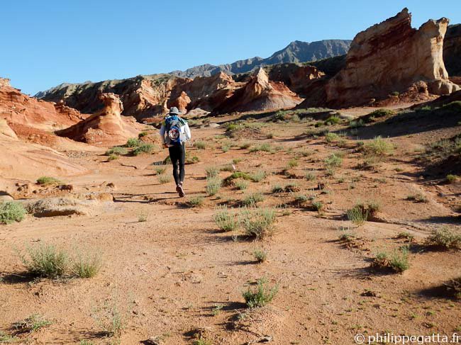 Runner in the red canyons (© P. Gatta)