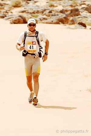 Philippe, Marathon des Sables (© P. Gatta)