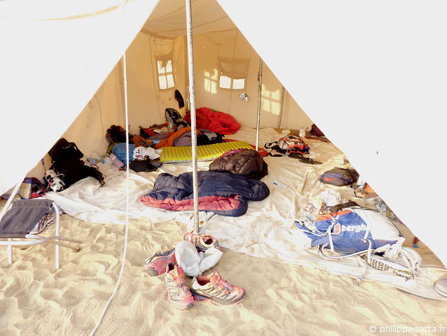 Our tent (© P. Gatta)