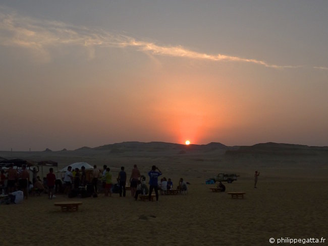 Sunset on the last camp (© P. Gatta)