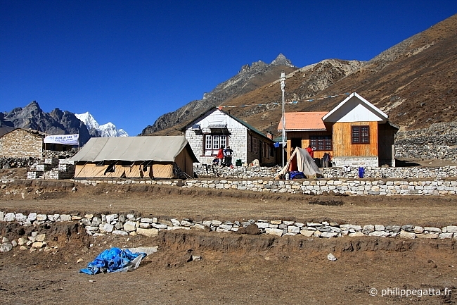 End of the stage at Lungdeng (4470 m) (© P. Gatta)