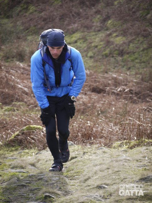 Climbing toward Laddow Rocks (© Mike Clark)